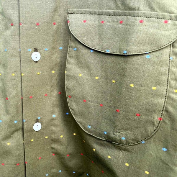 画像2: NOROLL " DOT S/S SHIRT " - OLIVE (2)