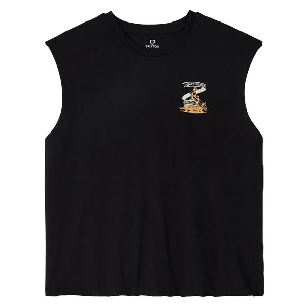 画像1: LONE STAR X BRIXTON " ARMADILLO MUSCLE TEE " - BLACK (1)