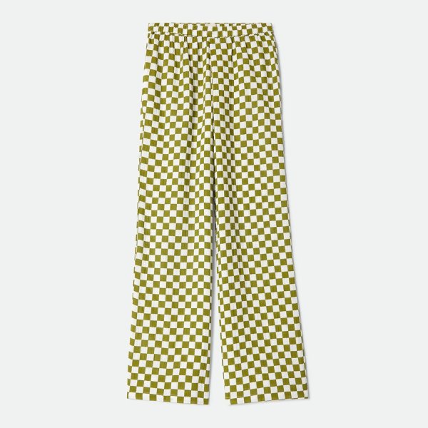 画像1: BRIXTON " THE LOLA LOUNGE PANT " - SUBLIME GREEN CHECKERBOARD (1)