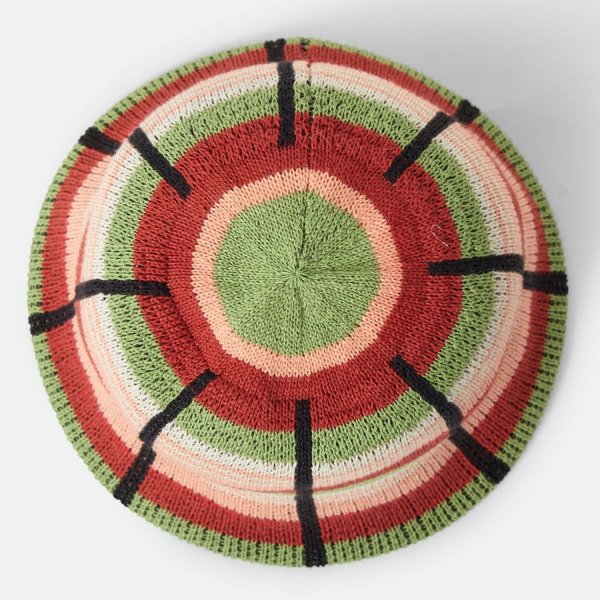 画像5: BRIXTON " REDDING KNIT PACKABLE HAT " - PEACH COBBLER MULTI STRIPE (5)