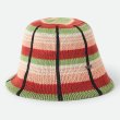画像2: BRIXTON " REDDING KNIT PACKABLE HAT " - PEACH COBBLER MULTI STRIPE (2)