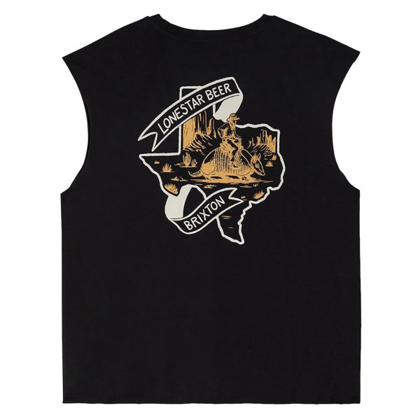 画像2: LONE STAR X BRIXTON " ARMADILLO MUSCLE TEE " - BLACK (2)