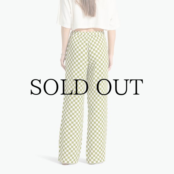 画像7: BRIXTON " THE LOLA LOUNGE PANT " - SUBLIME GREEN CHECKERBOARD (7)