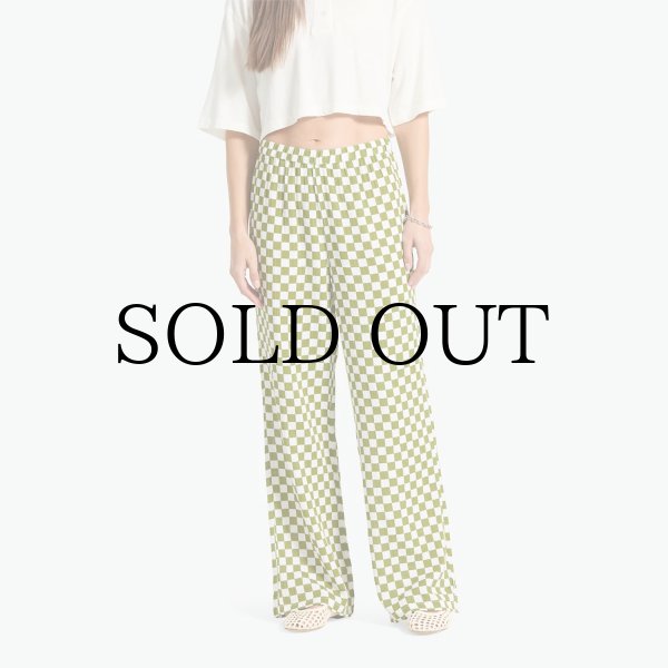 画像5: BRIXTON " THE LOLA LOUNGE PANT " - SUBLIME GREEN CHECKERBOARD (5)