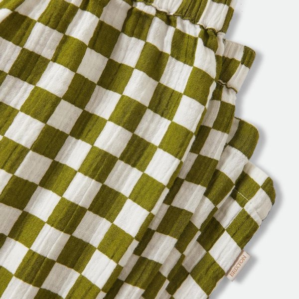 画像2: BRIXTON " THE LOLA LOUNGE PANT " - SUBLIME GREEN CHECKERBOARD (2)
