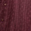 画像3: FTC | CHECKER LACE SHIRT - WINE (3)