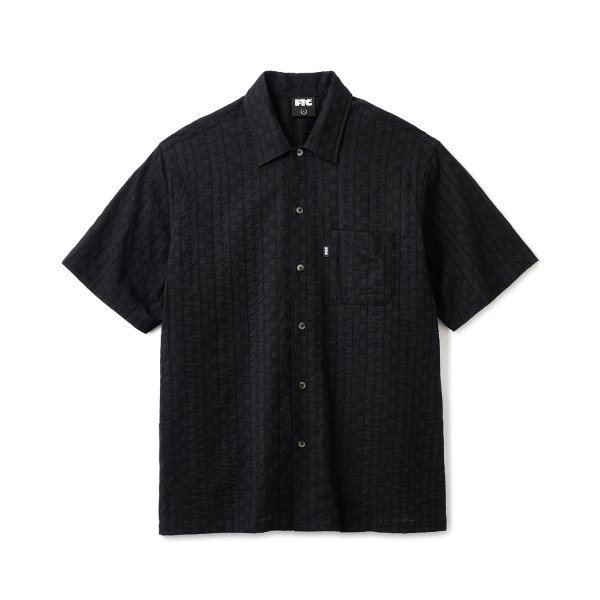 画像1: FTC | CHECKER LACE SHIRT - BLACK (1)