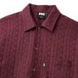 画像2: FTC | CHECKER LACE SHIRT - WINE (2)