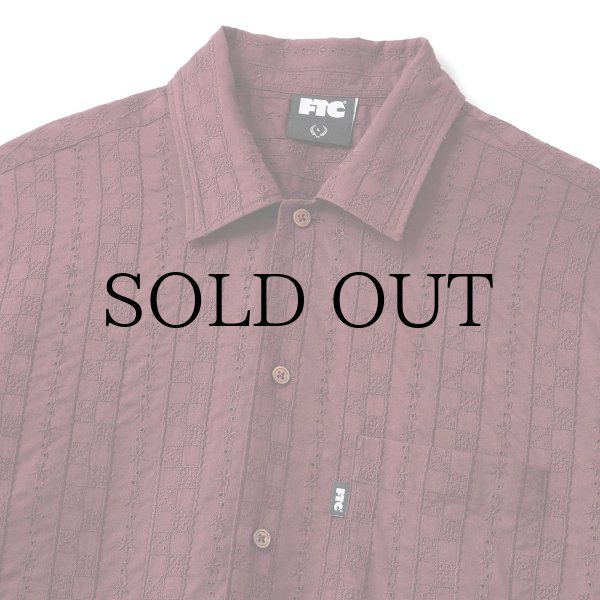 画像2: FTC | CHECKER LACE SHIRT - WINE (2)