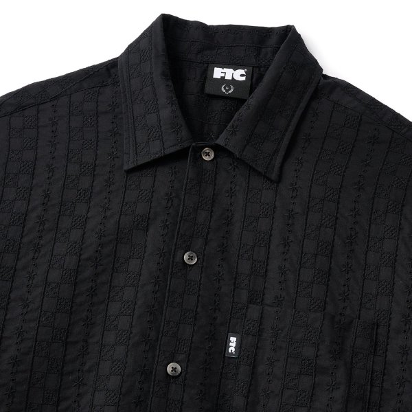 画像2: FTC | CHECKER LACE SHIRT - BLACK (2)