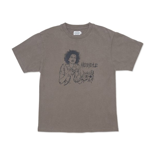 画像1: HODDLE | HODDLE SHOCK TEE FADED - BLACK (1)