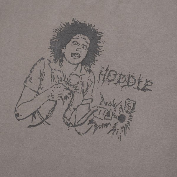 画像3: HODDLE | HODDLE SHOCK TEE FADED - BLACK (3)