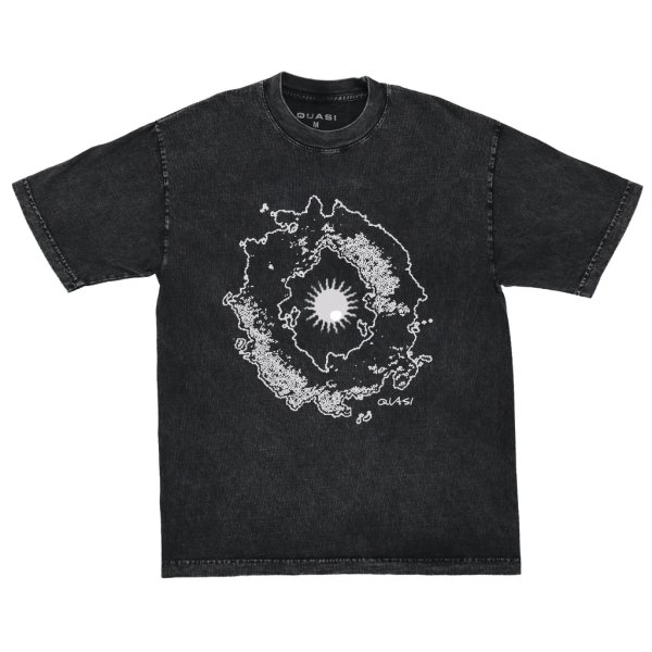 画像1: QUASI | DISPERSION TEE - CARBON BLACK(MADE IN USA) (1)