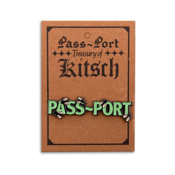 画像1: PASS~PORT | WOT FLIES PIN - MULTI / ANTIQUE SILVER (1)