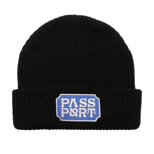 画像1: PASS~PORT | YEARBOOK LOGO BEANIE - BLACK (1)