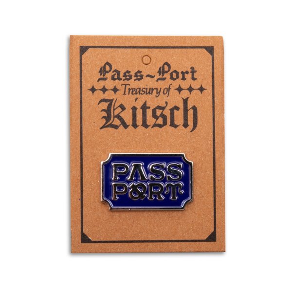 画像1: PASS~PORT | YEARBOOK LOGOPIN - ROYAL BLUE / ANTIQUE SILVER (1)