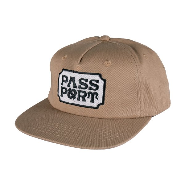 画像1: PASS~PORT | YEARBOOK LOGO WORKERS CAP - SAND (1)
