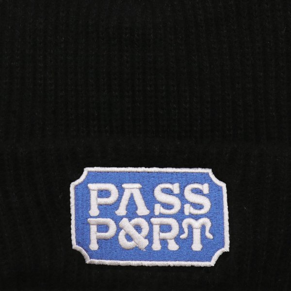 画像2: PASS~PORT | YEARBOOK LOGO BEANIE - BLACK (2)