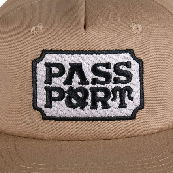 画像2: PASS~PORT | YEARBOOK LOGO WORKERS CAP - SAND (2)
