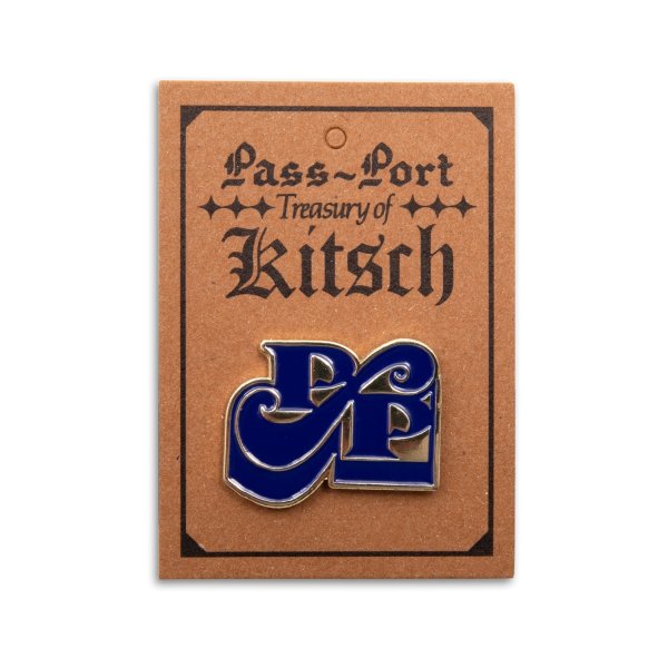 画像1: PASS~PORT | TILDE STAMP PIN - NAVY / ANTIQUE GOLD (1)
