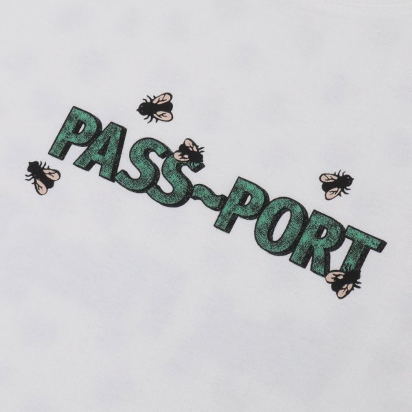 画像1: PASS~PORT |  WOT FLIES TEE - WHITE (1)