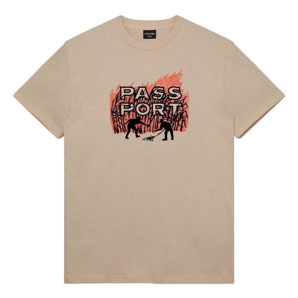 画像1: PASS~PORT |  BRUSH FIRE TEE - SAND (1)