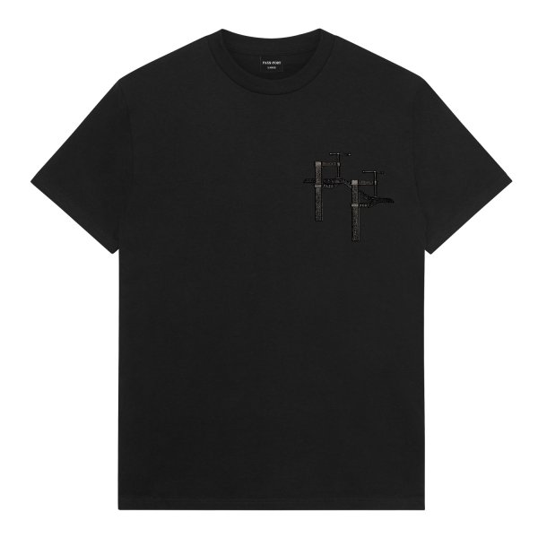 画像1: PASS~PORT |  RE~BAR TEE - BLACK (1)