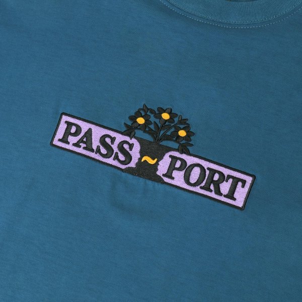 画像2: PASS~PORT |  HOUSE PLANT ORGANIC COTTON TEE - TEAL (2)