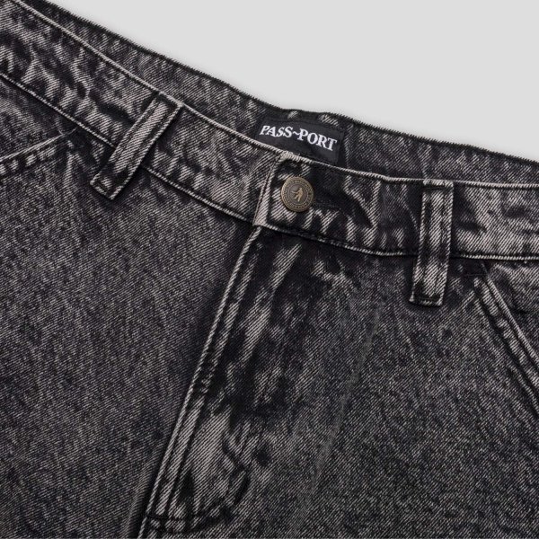 画像2: PASS~PORT |  WORKERS CLUB JEAN SHORT - GREY OVER DYE (2)