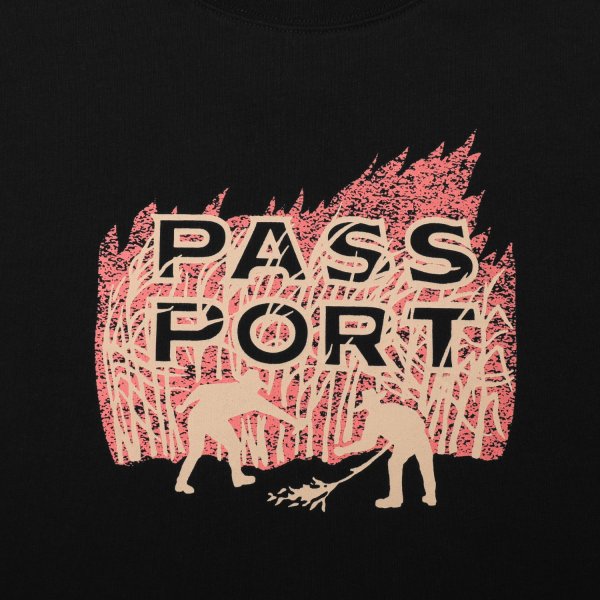 画像2: PASS~PORT |  BRUSH FIRE TEE - BLACK (2)