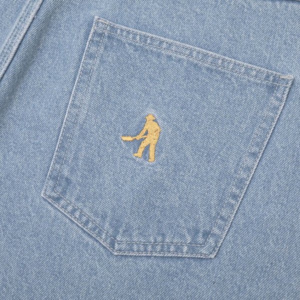 画像3: PASS~PORT |  WORKERS CLUB JEAN SHORT - WASHED LIGHT INDIGO (3)
