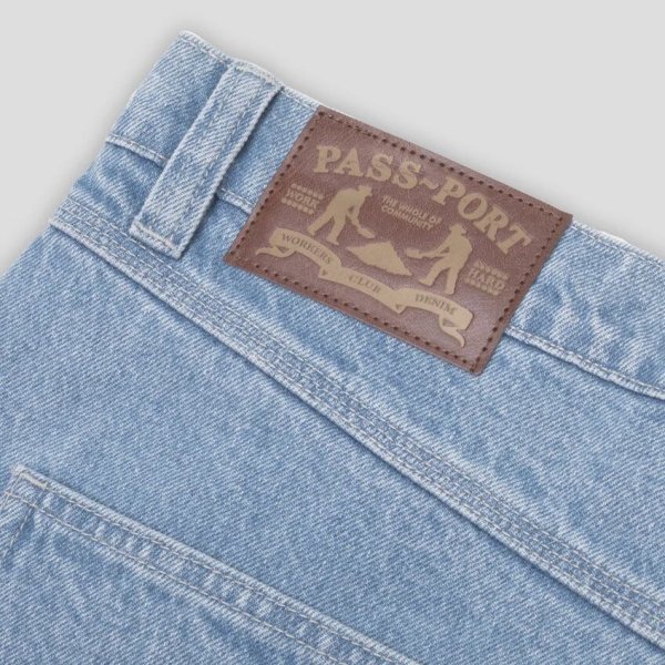 画像4: PASS~PORT |  WORKERS CLUB JEAN SHORT - WASHED LIGHT INDIGO (4)