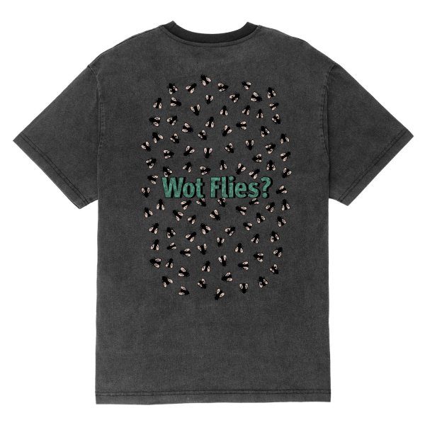 画像2: PASS~PORT |  WOT FLIES TEE - BLACK ACID (2)