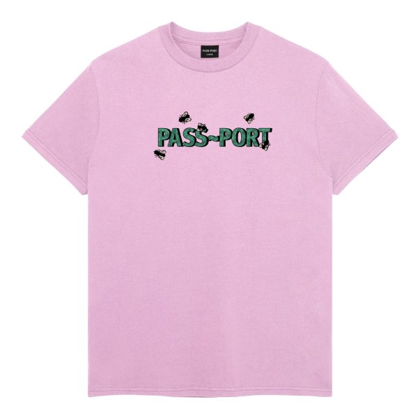 画像1: PASS~PORT |  WOT FLIES TEE - LIGHT PINK (1)