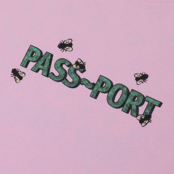 画像3: PASS~PORT |  WOT FLIES TEE - LIGHT PINK (3)