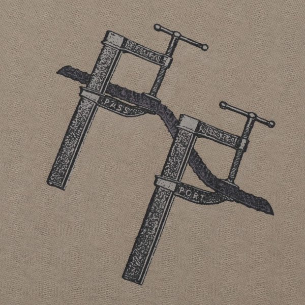 画像2: PASS~PORT |  RE~BAR TEE - KHAKI (2)
