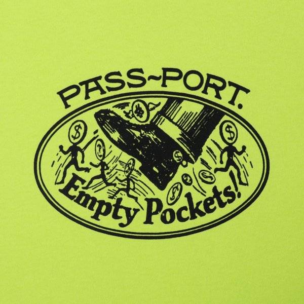 画像2: PASS~PORT |  EMPTY POCKETS TEE - SAFETY YELLOW (2)