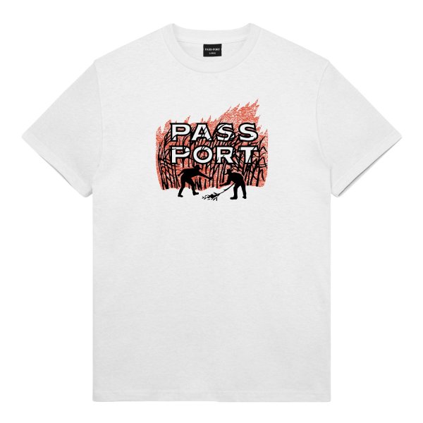 画像1: PASS~PORT |  BRUSH FIRE TEE - WHITE (1)