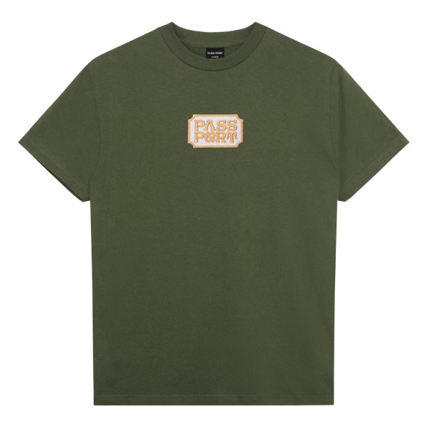 画像1: PASS~PORT |  YEARBOOK TEE - OLIVE (1)