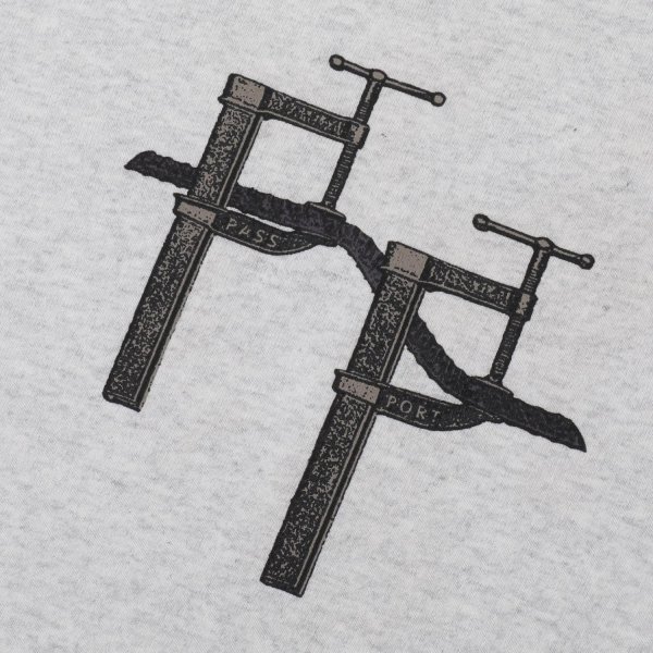 画像2: PASS~PORT |  RE~BAR TEE - ASH (2)