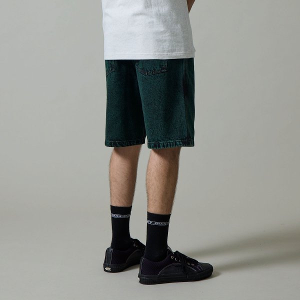 画像6: PASS~PORT |  WORKERS CLUB JEAN SHORT - DARK GREEN OVER DYE (6)
