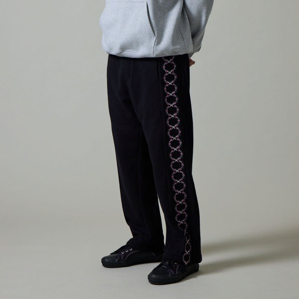 画像4: PASS~PORT |  WATTLE ORGANIC TRACK PANTS - BLACK (4)
