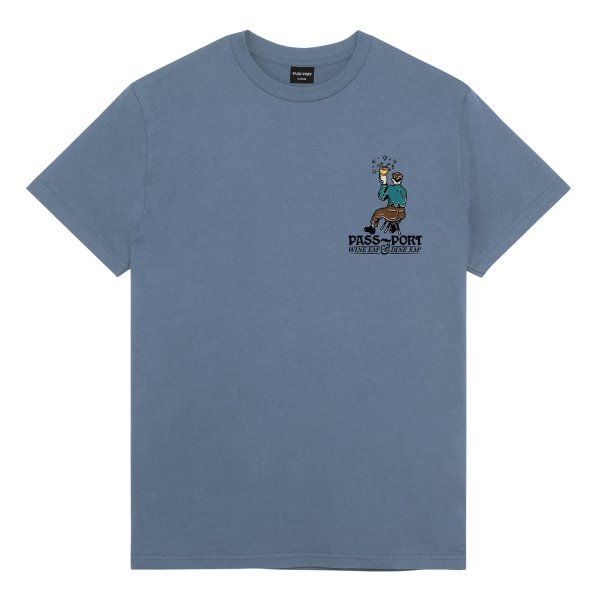 画像1: PASS~PORT |  WINE EM' TEE - STONEWASH BLUE (1)