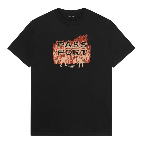 画像1: PASS~PORT |  BRUSH FIRE TEE - BLACK (1)