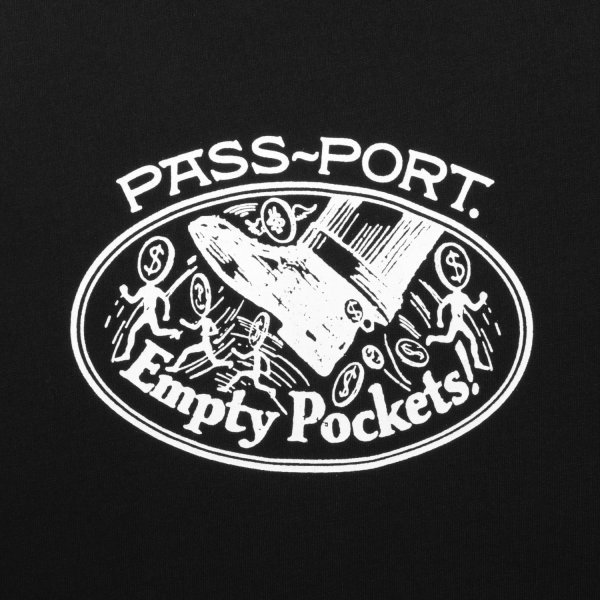 画像2: PASS~PORT |  EMPTY POCKETS TEE - BLACK (2)