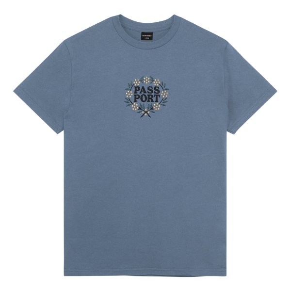 画像1: PASS~PORT |  WATTLE TEE - STONEWASH BLUE (1)