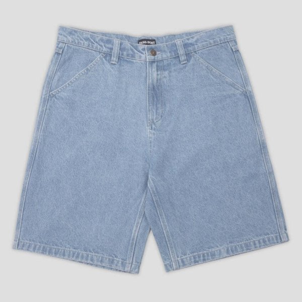 画像1: PASS~PORT |  WORKERS CLUB JEAN SHORT - WASHED LIGHT INDIGO (1)