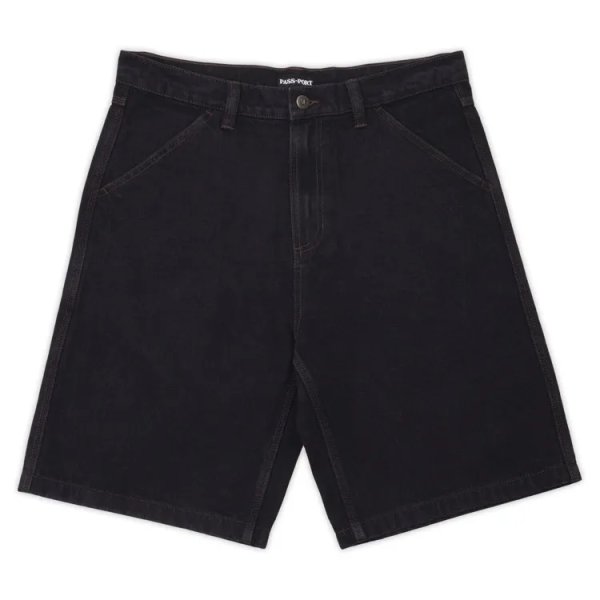 画像1: PASS~PORT |  WORKERS CLUB JEAN SHORT - WASHED BLACK (1)