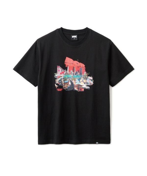 画像1: FTC | SF LANDSCAPE TEE - BLACK (1)