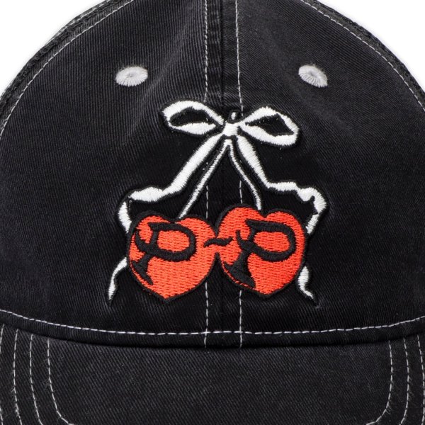 画像2: PASS~PORT | CHERRIES LEAGUES TRUCKER - WASHED BLACK (2)
